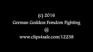 German Goddess Femdom Fighting - Lady Lisa In Masked