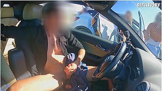 Parking Lot Bitches: Two Fit Ladies Show Me Their Perfect Bodies And Let Me Cum For Them