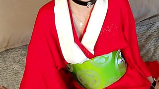 How to Turn a Pretty Asian Girl in Red Kimono Into Creampie