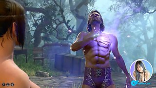 Elixir_elf in a gaming fantasy with shadowheart and girl-on-girl action