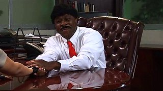 Amazing blonde having hardcore interracial sex