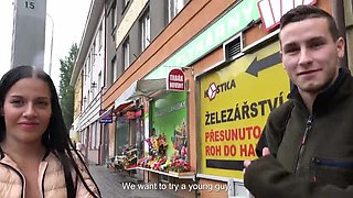 Eveline Dellai Blowjob in Mud - Amateur Brunette Babe Fucks Hard Doggy Style Public Sex