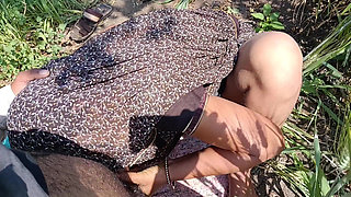 Beautiful stepsister and brother from the village fucking their sister's ass in their wheat field Sexy video of pure desi s