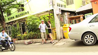 Thai teen picked up for rough threesome