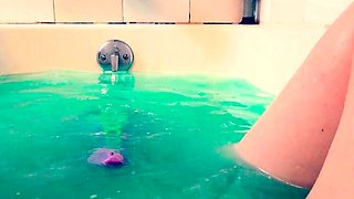 Small tit brunette amateur tugs on a big willie