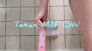 Horny MILF Pleasing Herself in the Shower