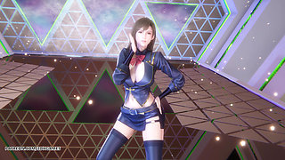 Chung Ha - Algorithm Tifa Lockhart Sexy Striptease Final Fantasy Hentai Uncensored