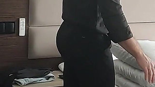 I Masturbate When Room Service Comes, He Watches Then Fucks Me Rough and Gives Me a Messy Facial