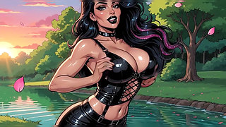 Sexy Leather Babe Animation