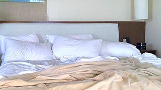 Tight ass kinky blode with big boobs masturbates outdoor