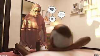 Salma Catches Farah Fucking Old Masseur - Hot Massage Sex Scene - Chapter 7 Part 2