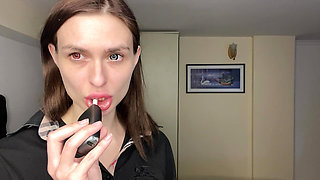Mistress Smokes and Spits - Femdom Domination POV