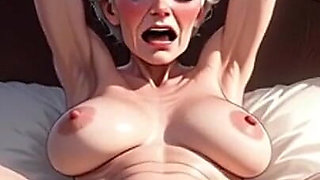 90 Year Old Granny Tied up - Tight Beautiful Pussy Full of Lust
