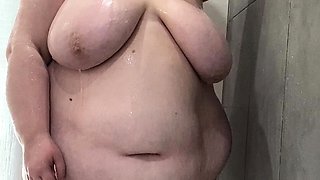Beautiful Brunette Big Boobs Rides Fake Cock