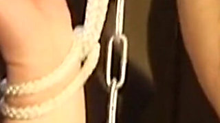 Mature Brunette MILF Chained and Explored by Masked Man