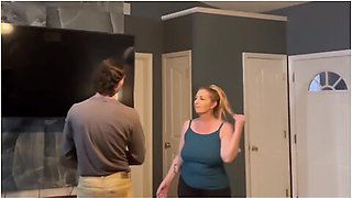 Hot Busty Mature Milf Stepsons Friend Fixes Her House And Her Pussy - 32 Year Age Gap!! - Danni Jones