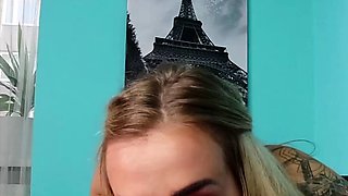 Getting pounded in my stockings by this stud, tits bouncing