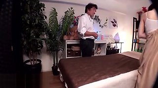 Japanese lovely teen massage turned in hot sex