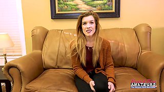 Tiny Redhead Keaton Amateur Wet Rimjob Intense Ass Pound!