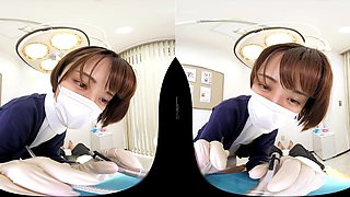 Japanese Nurse VR Short Hair With POV Heat