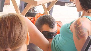 Real amateur outdoor couple enjoying hard fucking action