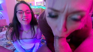 Olivia Ryder Blonde Blowjob Brunette Car Handjob