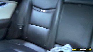 Latina Street Seduction with Alyssa Bradyn in Car Passion