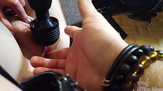 Amateur Thumbelina's boot fetish revealed in solo POV session