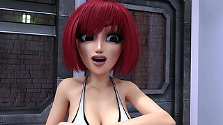 Amazing hentai porn video with two sexy babes using large toys