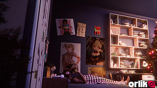 Gwen Stacy & Spider-man - Christmas Holidays 3D Sex Animation