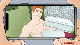 Connor's Video Call Tease with His Bubble Butt