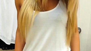 Blonde emo amateur solo masturbation