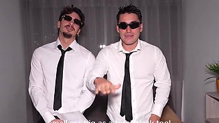 Perfectly shaped brunette hottie shared and DPed by a pair of serious dudes