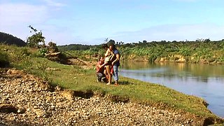 Angel Dark hot outdoor sex video