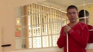 A threesome with Simony Diamond a whore with a shaved pussy gets her pussy and ass fucked by two cocks at the same time