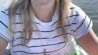 Blonde emo amateur solo masturbation