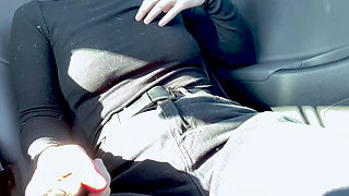 Masturbating in Uber Taxi Second Time