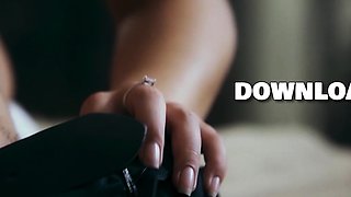 Sexy natural teen striptease and fucks