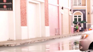 Thai amateur teen picked up for hard sex