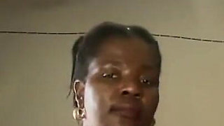 Fat Ass Black Aunty Stripteasing and Moaning