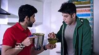 Indian pair celebrating their anniversary inside bedroom