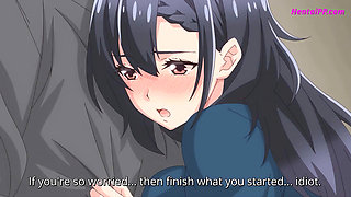 Cute Brunette With Big Boobs Quick Blowjob Before Sleeping - Uncensored