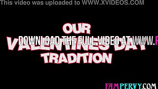 Insatiable COUGAR stepmother has a surprise for sonny on Valentines day