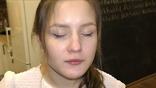 Baby Bamby was released from her cage and fucked in the ass