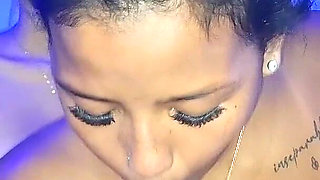 Girls Gagged with Their Panties, Suck Cock, and Get Fucked Together