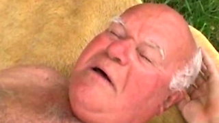 Outdoor Sex With Old Man In Holland Just To Make Him Cum