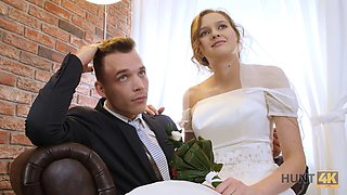 HUNT4K. For money, a mature guy gets the chance to fuck a beautiful bride