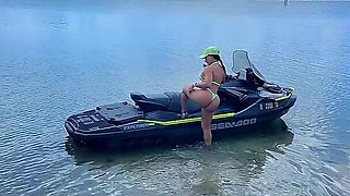 Sucking & Fucking My Jetski Instructor's Dick on the Beach