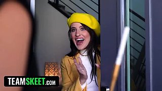 Hot Teen Aubree Valentine Gets Rough Doggystyle Fuck in 4K