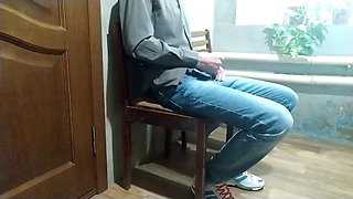 Strange Woman in the Waiting Room Gives a Handjob to me